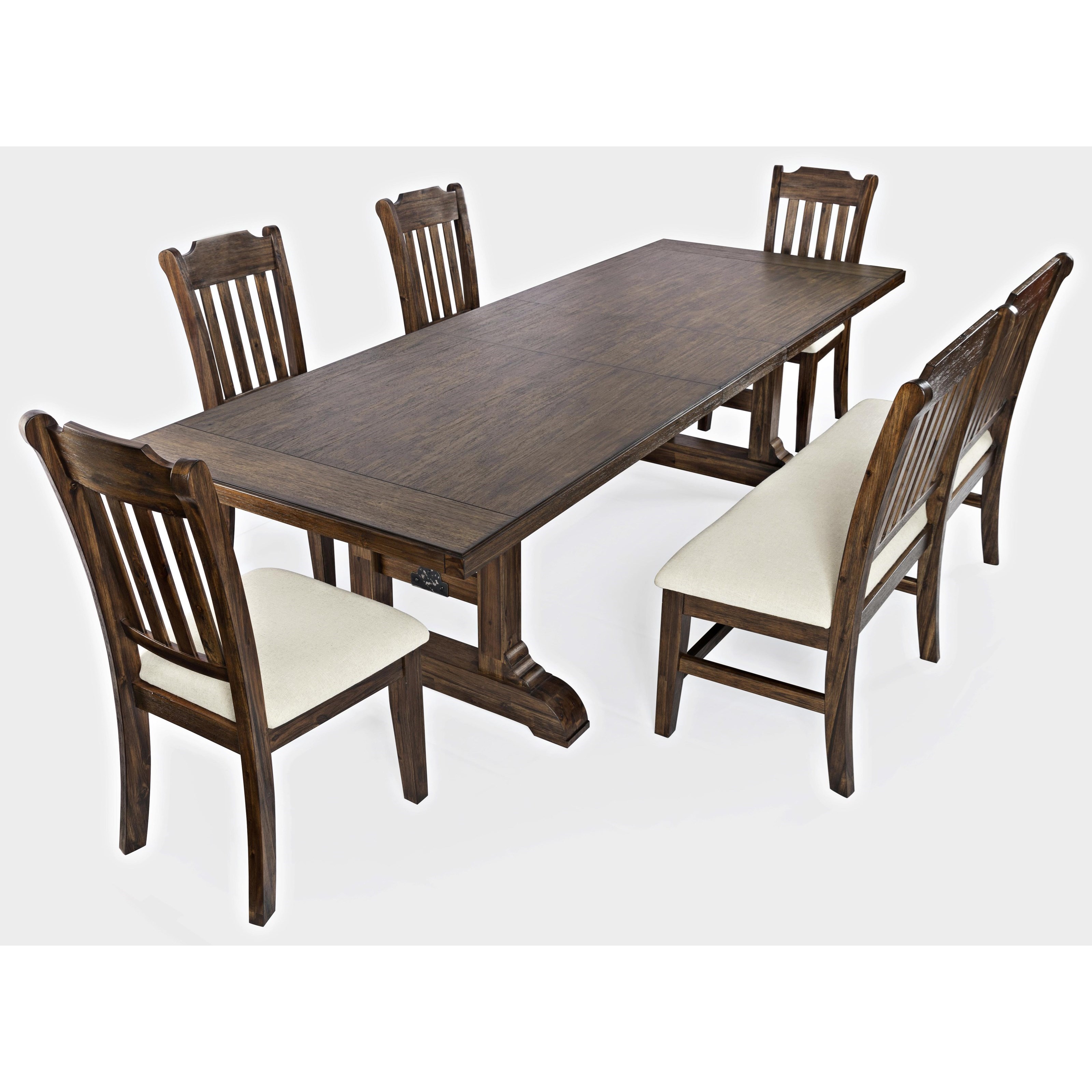 Jofran Bakersfield 6PC 1901110 Dining w/ Bench 6pc Dining Room Group